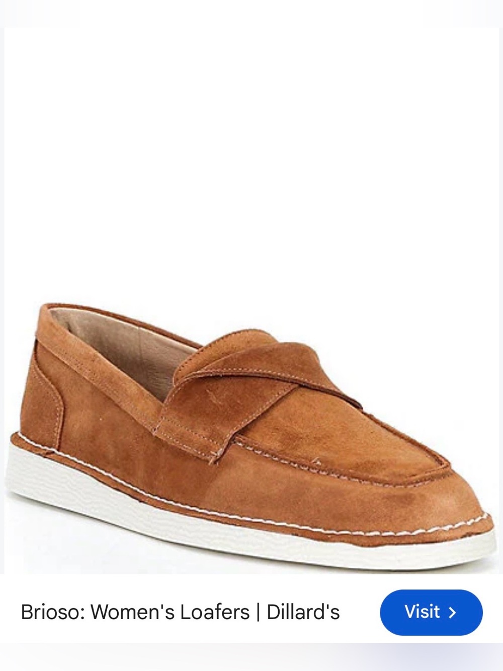 Like New Brioso Leather Loafers Brown US 8.5